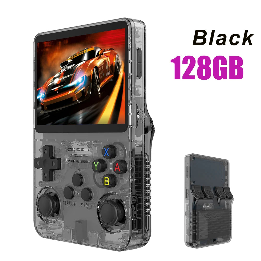 R36S Retro Handheld Console 128GB Linux 3.5" IPS Screen