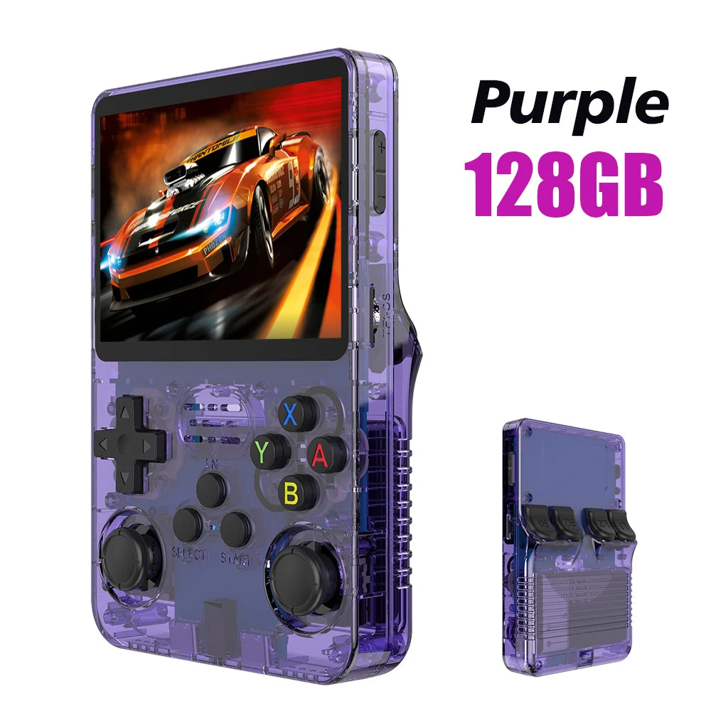 R36S Retro Handheld Console 128GB Linux 3.5" IPS Screen