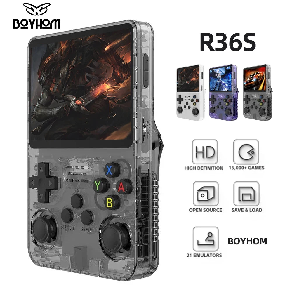 R36S Retro Handheld Console 128GB 3.5″ IPS Linux