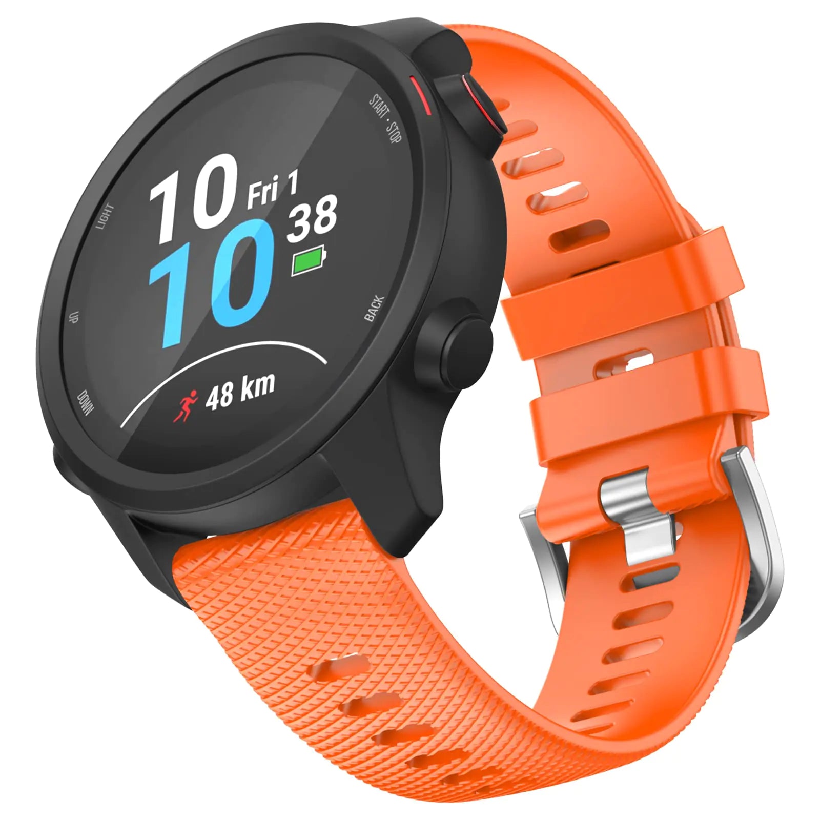 OVERSTEP Compatible with Garmin Venu 2 Plus Venu SQ Band 20mm Wrist Strap Quick Release Waterproof Soft Silicone Bands for Vivoactive 3 Music Vivomove Hr Forerunner 645/245 Music Smartwatch