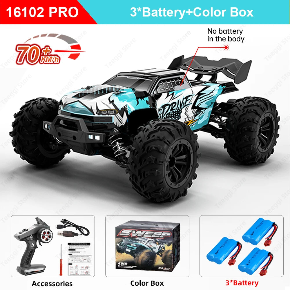 Teeggi 16101 PRO 1:16 70KM/H 4WD RC Monster Truck