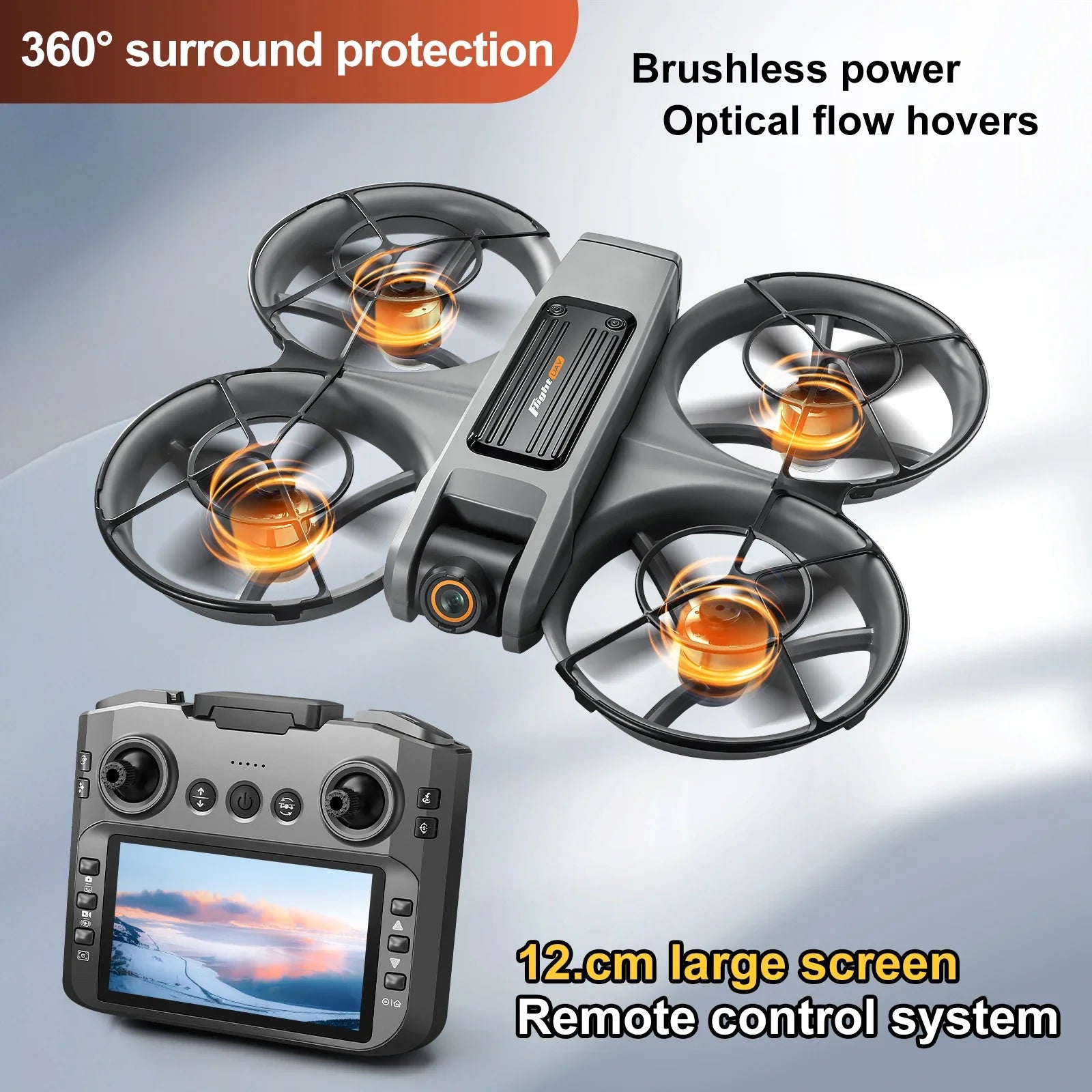 2025 S156 Brushless FPV Camera Drone with Screen