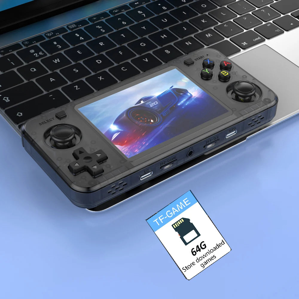 R36H Retro Handheld Console 3.5" IPS Screen 64GB Linux