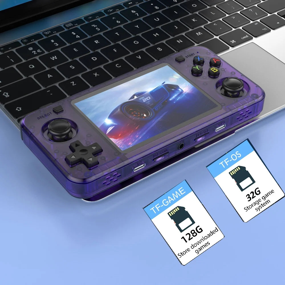 R36H Retro Handheld Console 3.5" IPS Screen 64GB Linux