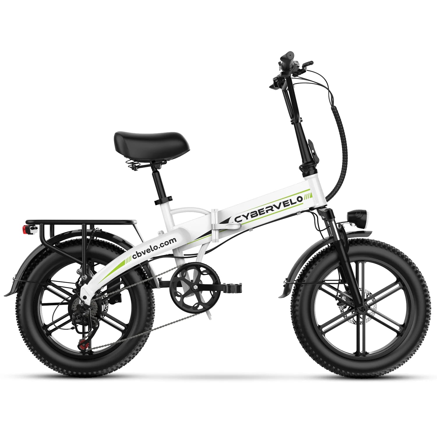Cybervelo MARS700 1000W Folding Electric Bike – 28MPH, 80-Mile Range