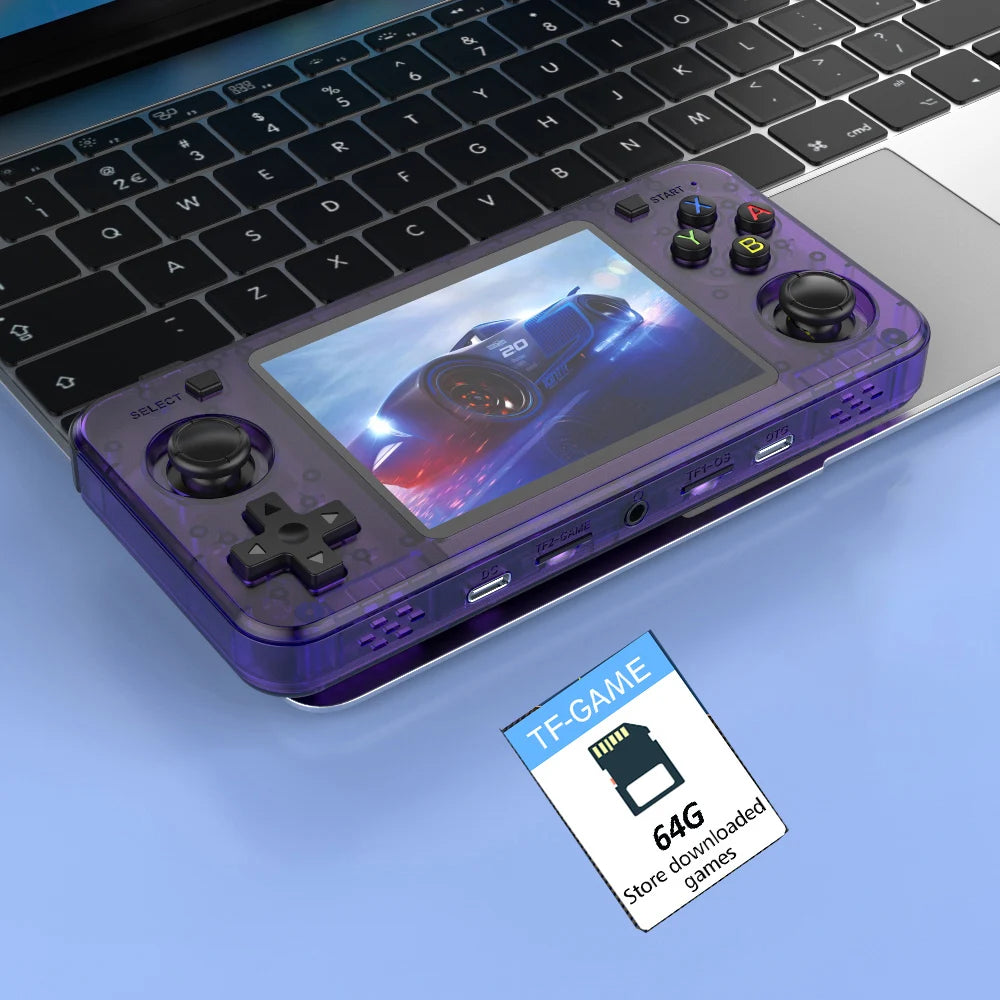 R36H Retro Handheld Console 3.5" IPS Screen 64GB Linux