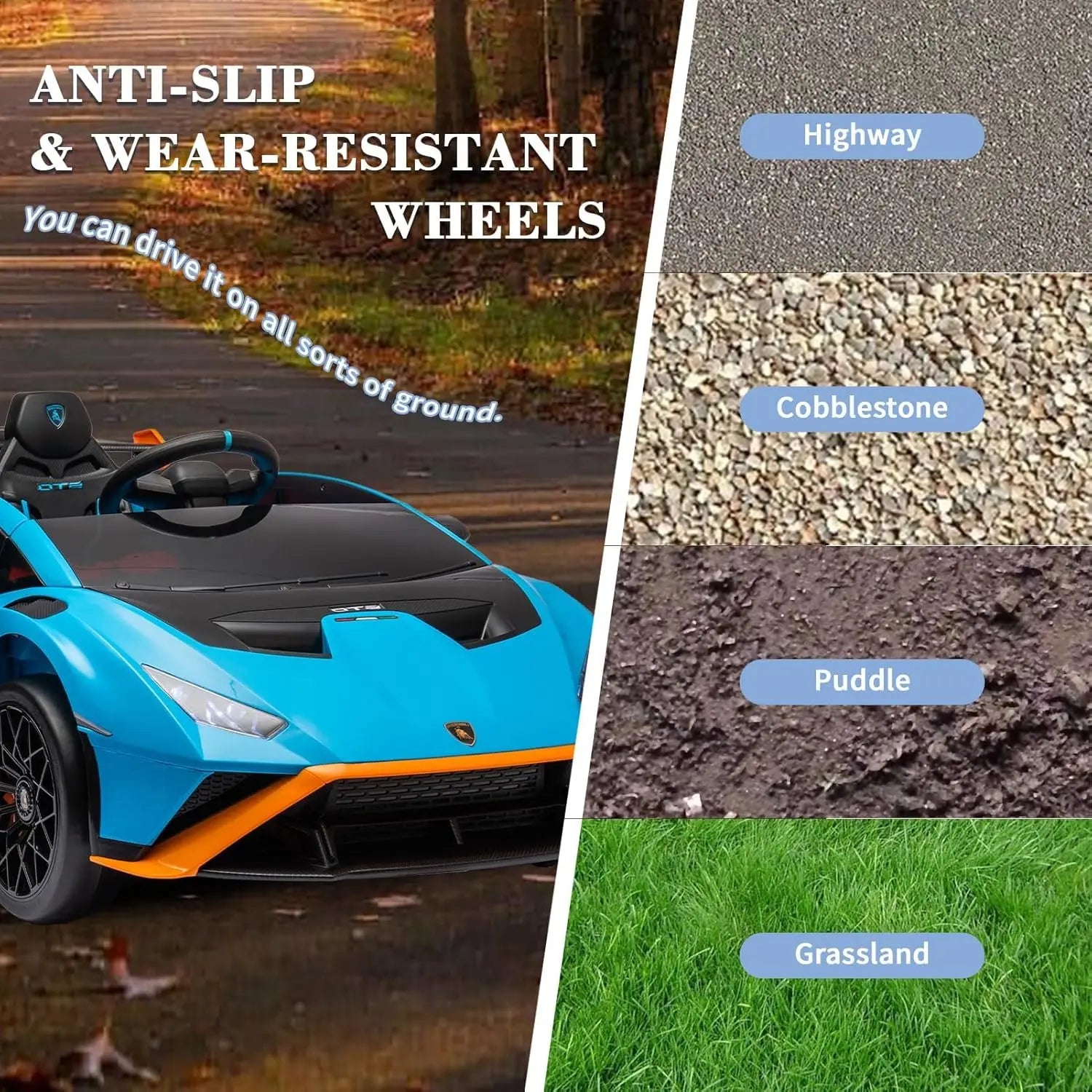 24V Kids Ride-On Lamborghini Electric Car with Remote Control