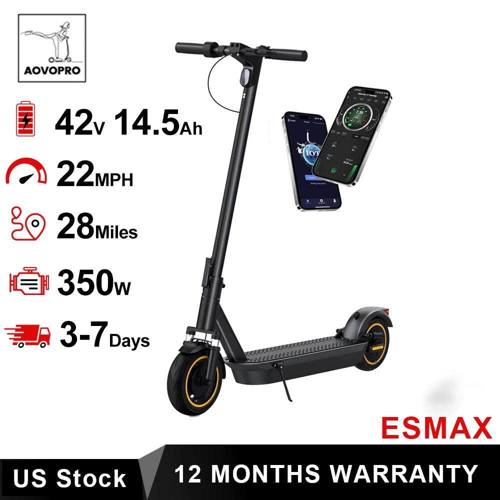 AOVOPRO ESMAX 500W Electric Scooter 22MPH 28-Mile