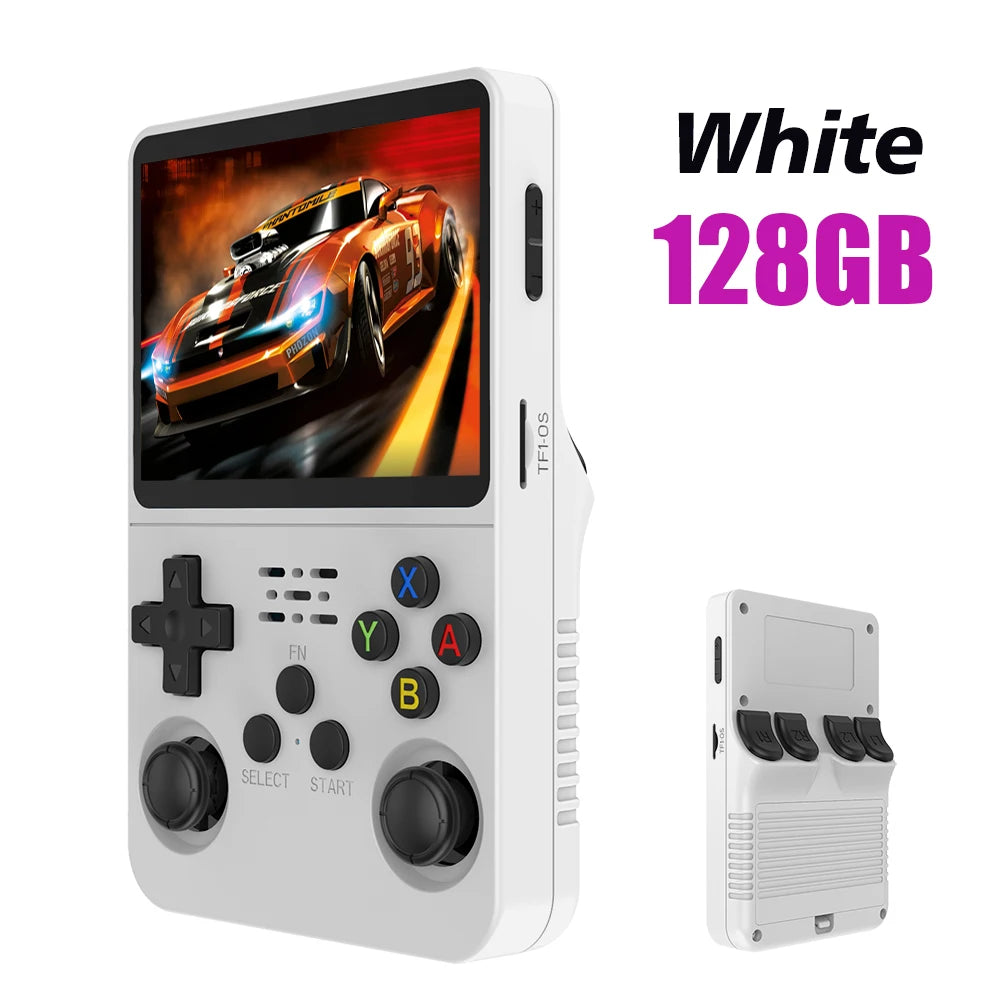 R36S Retro Handheld Console 128GB Linux 3.5" IPS Screen