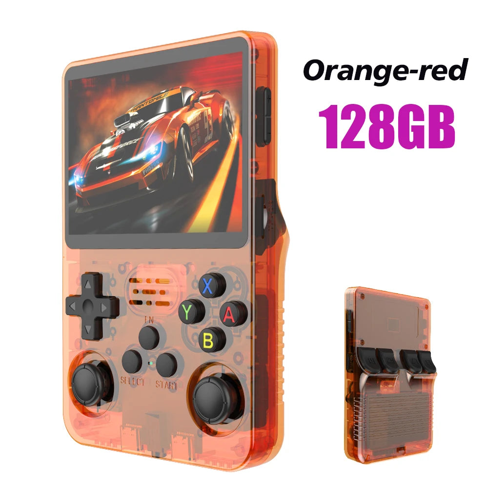 R36S Retro Handheld Console 128GB Linux 3.5" IPS Screen