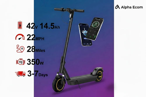 Alpha E-Rush 500W Electric Scooter 22MPH 28-Mile