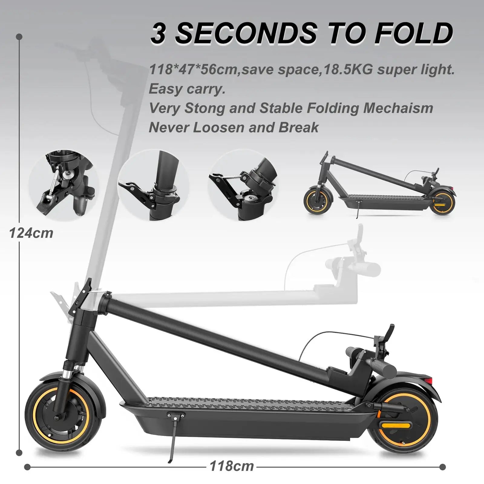 AOVOPRO ESMAX 500W Electric Scooter 22MPH 28-Mile