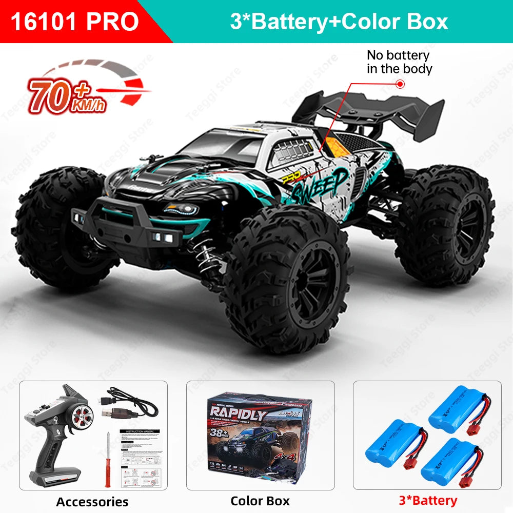 Teeggi 16101 PRO 1:16 70KM/H 4WD RC Monster Truck