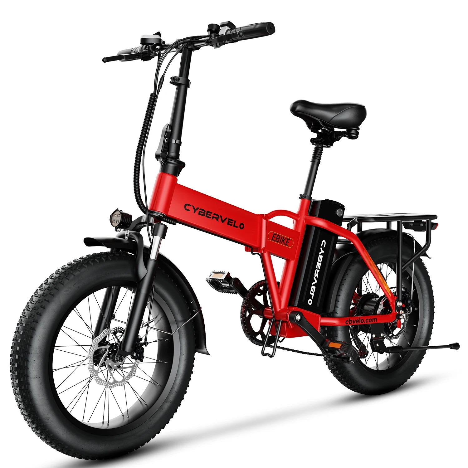 Cybervelo MARS700 1000W Folding Electric Bike – 28MPH, 80-Mile Range