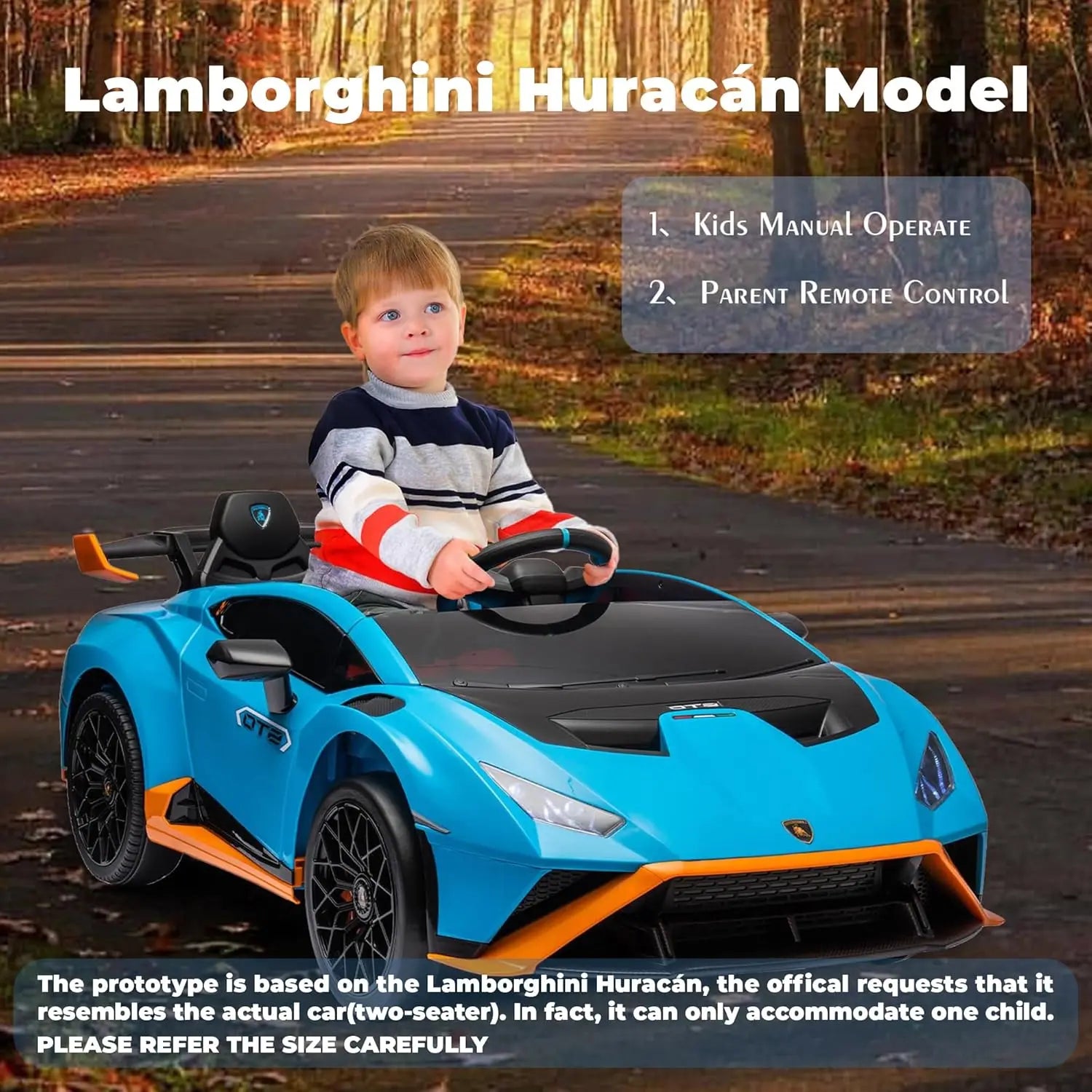 24V Kids Ride-On Lamborghini Electric Car with Remote Control