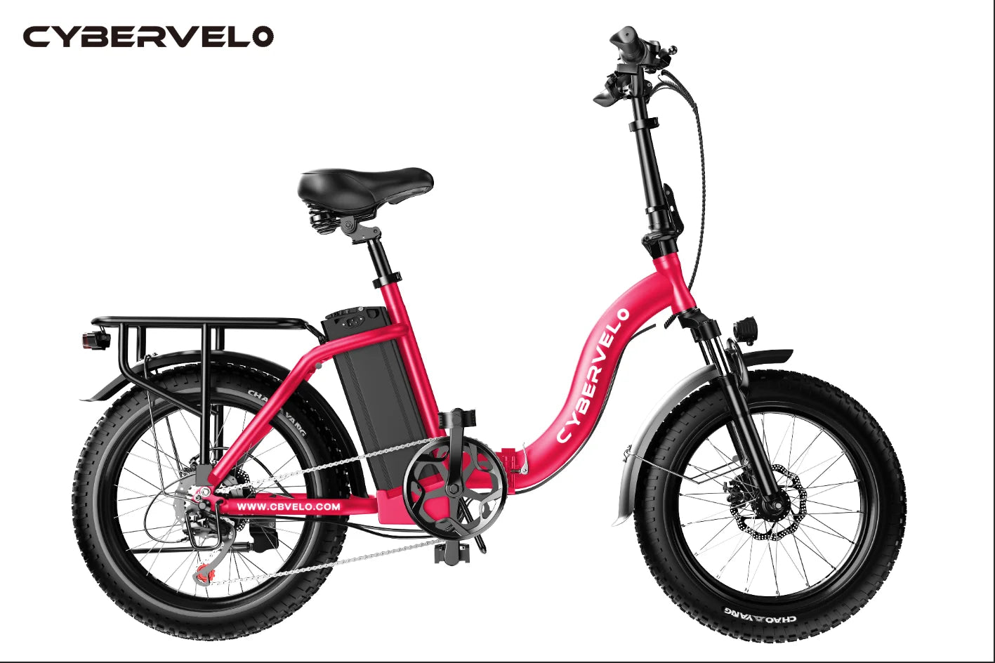 Cybervelo MARS700 1000W Folding Electric Bike – 28MPH, 80-Mile Range