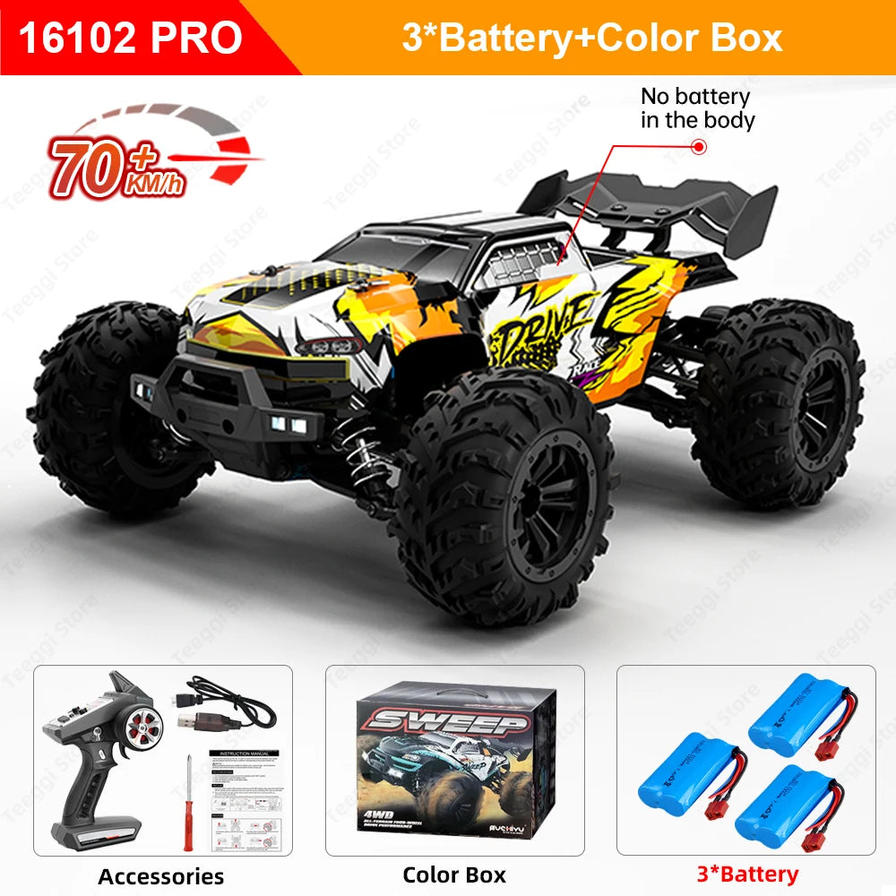 Teeggi 16101 PRO 1:16 70KM/H 4WD RC Monster Truck