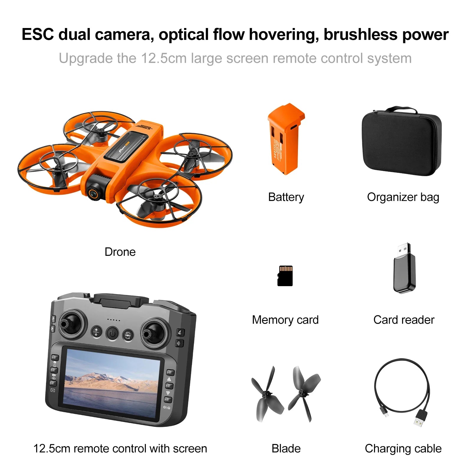 2025 S156 Brushless FPV Camera Drone with Screen