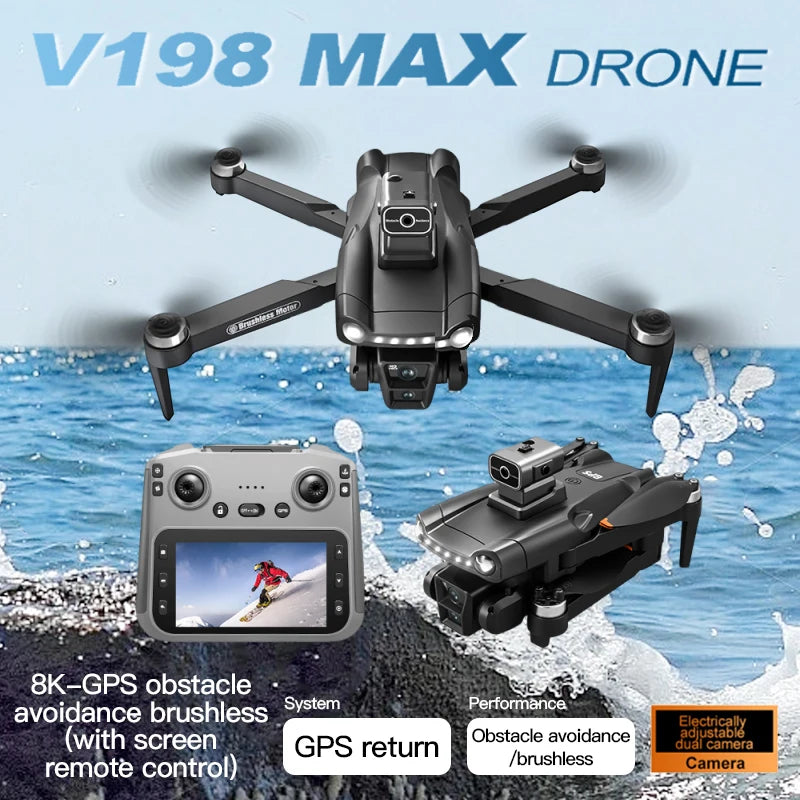 Xiaomi V198 GPS MAX 8K Camera Drone 5G WiFi