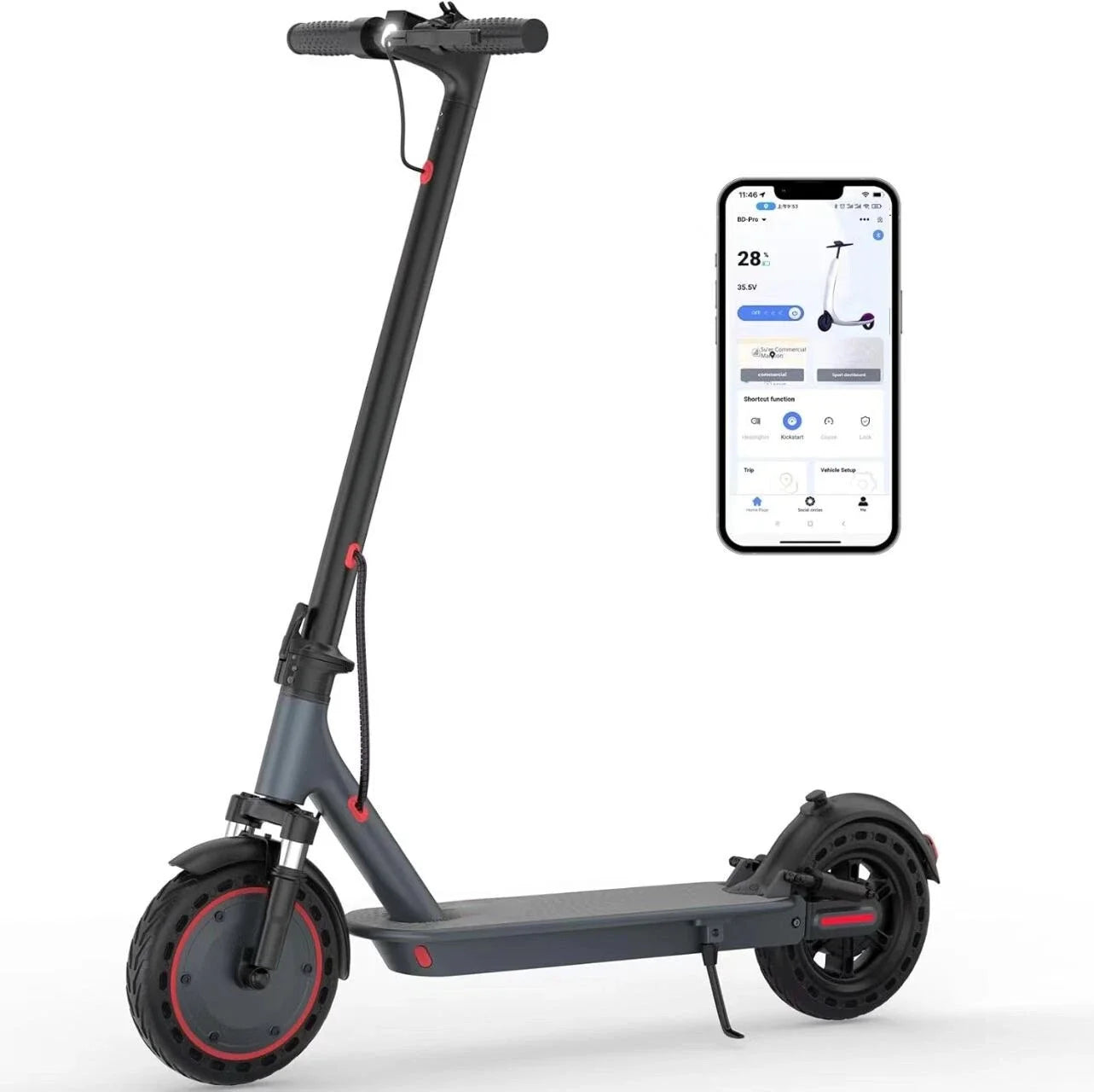 AOVOPRO TMAX 10-Inch 500W Electric Scooter 22MPH Adult