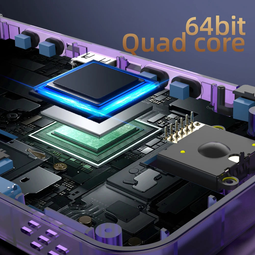 R36H Retro Handheld Console 3.5" IPS Screen 64GB Linux