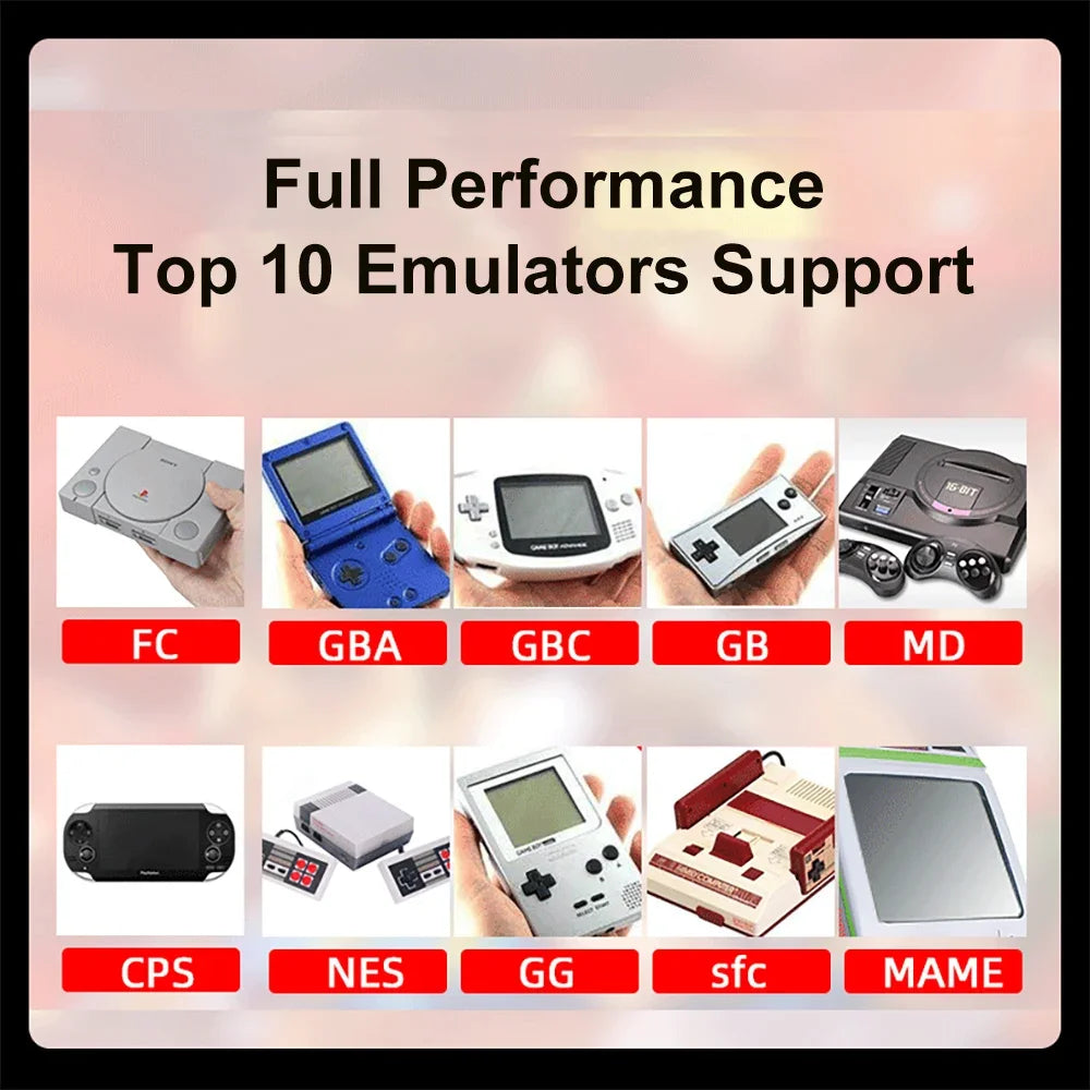 GAMINJA X7 4.3" Handheld Game Console with 10,000 Built-in Games