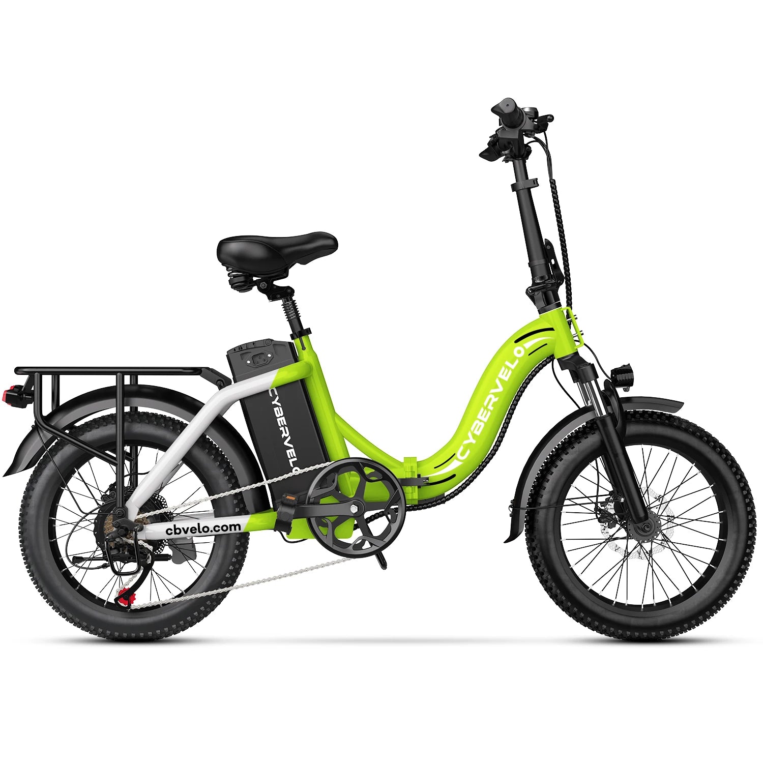 Cybervelo MARS700 1000W Folding Electric Bike – 28MPH, 80-Mile Range