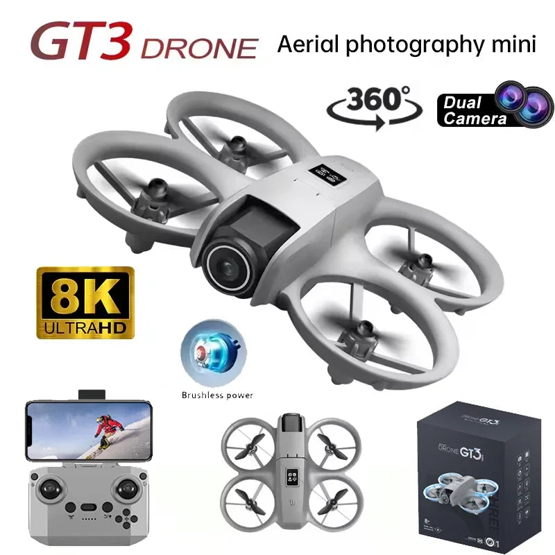 GT3 8K GPS Dual Camera WiFi RC Drone Brushless