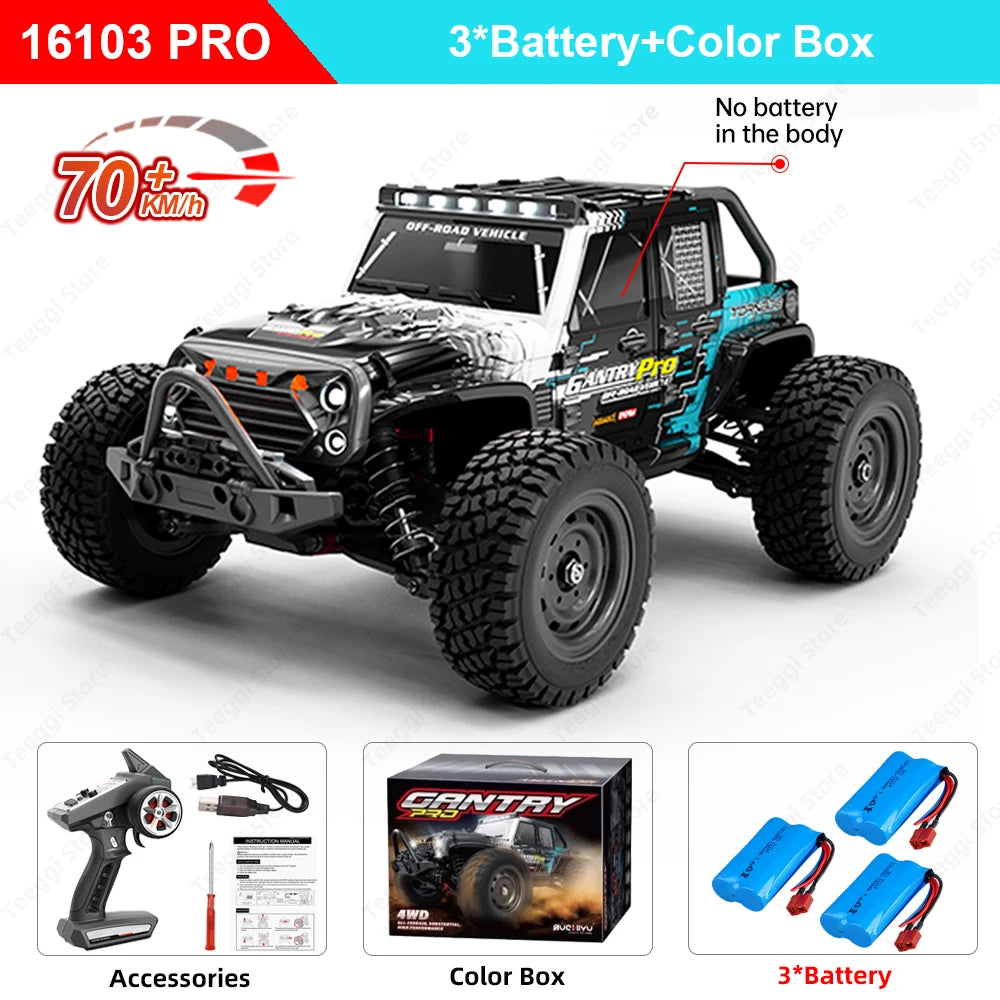 Teeggi 16101 PRO 1:16 70KM/H 4WD RC Monster Truck